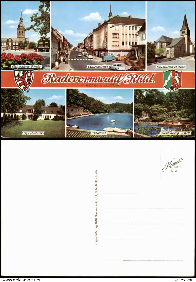 Radevormwald Mehrbild-AK Mit Sportschule Bad, Kollenberg-Park 1975 - Radevormwald