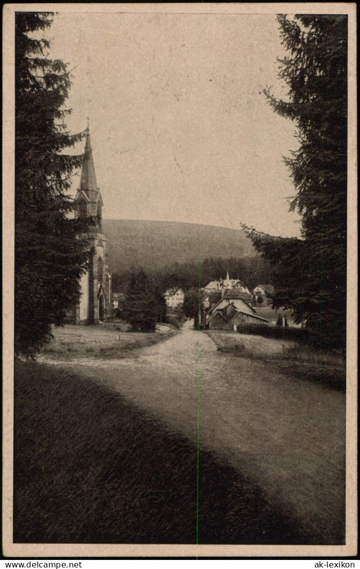 Ansichtskarte Herrenwies-Forbach (Baden) Straßenpartie 1923 - Forbach