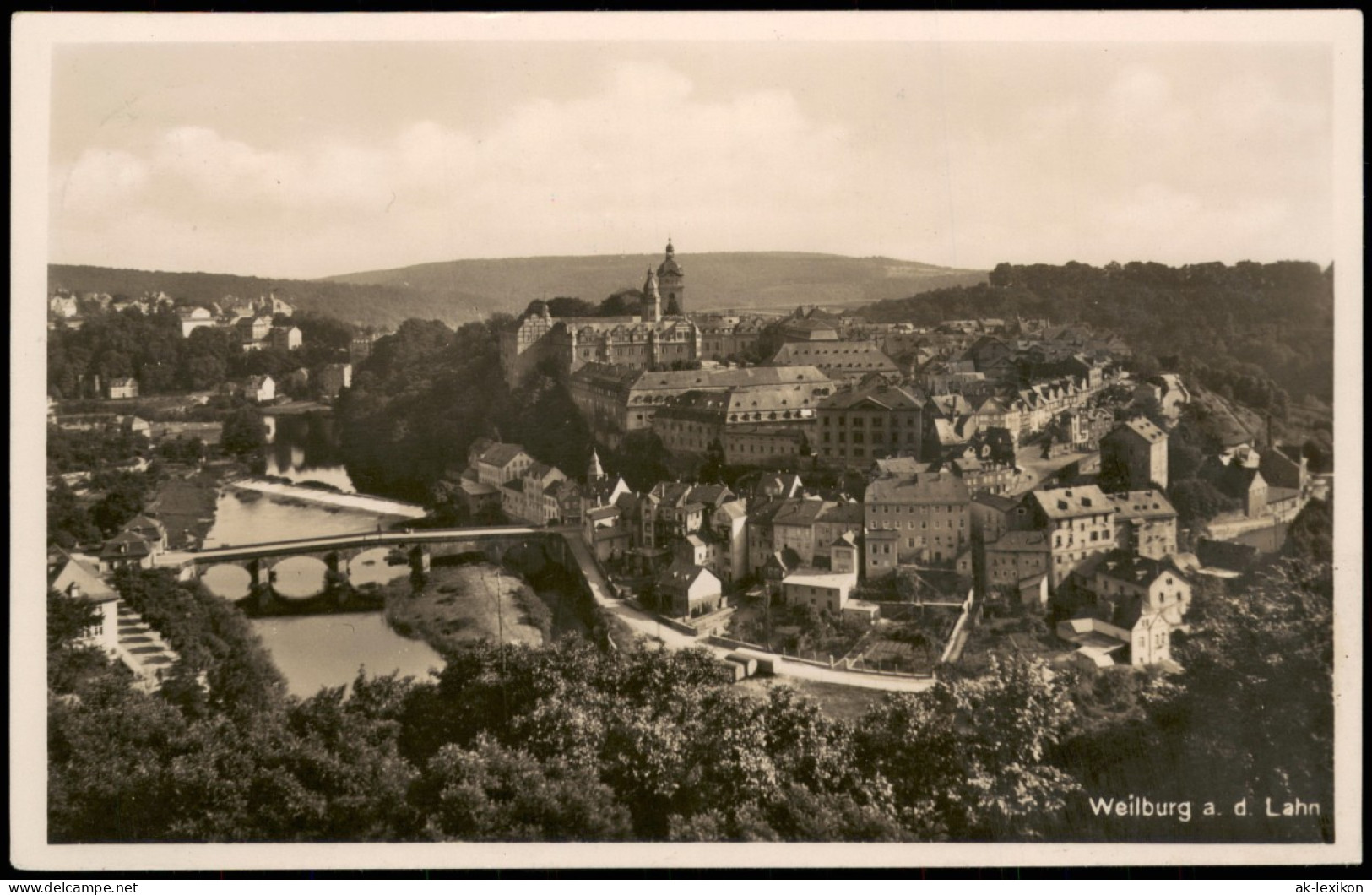 Ansichtskarte Weilburg (Lahn) Panorama-Ansicht Partie An Der Lahn 1940 - Weilburg