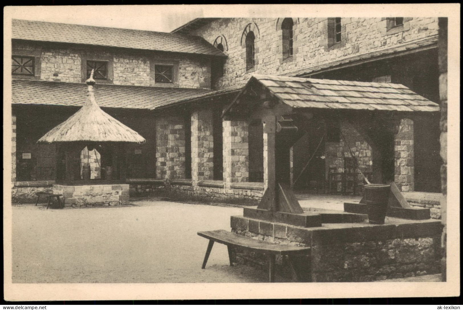 Bad Homburg Vor Der Höhe RÖMER-KASTELL SAALBURG Taunus Partie Im Atrium 1930 - Bad Homburg