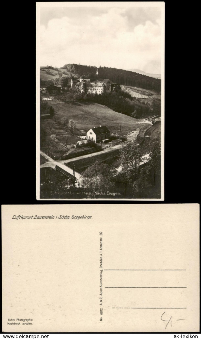 Lauenstein (Erzgebirge)-Altenberg  Panorama Häuser Im Sächs. Erzgebirge 1930 - Lauenstein