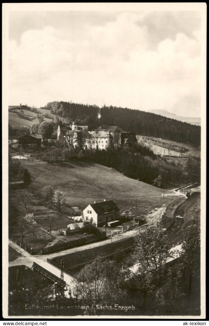 Lauenstein (Erzgebirge)-Altenberg  Panorama Häuser Im Sächs. Erzgebirge 1930 - Lauenstein