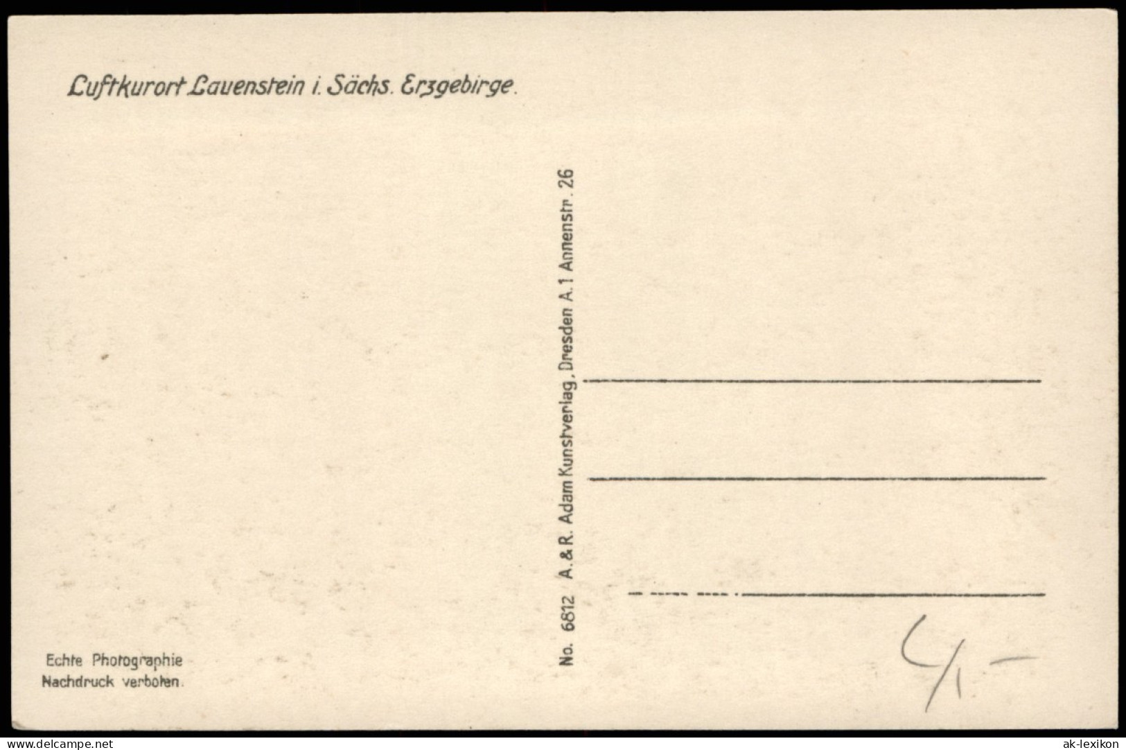 Lauenstein (Erzgebirge)-Altenberg  Panorama Häuser Im Sächs. Erzgebirge 1930 - Lauenstein