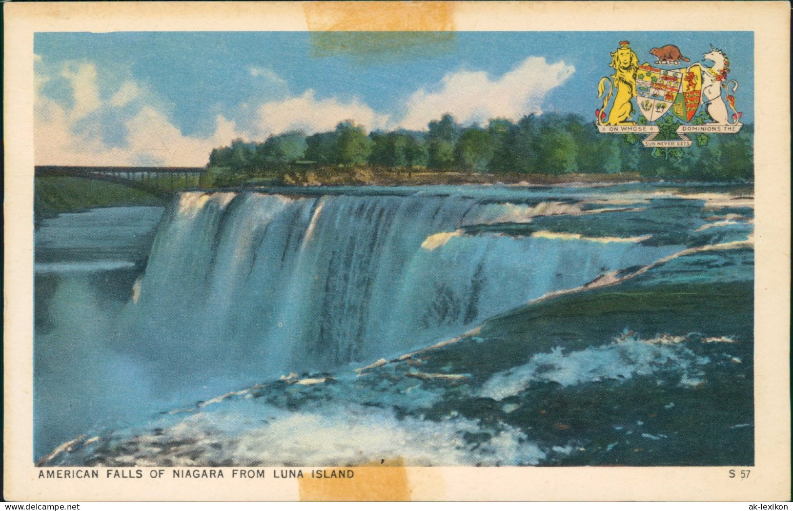 Niagara Falls (Ontario) AMERICAN FALLS OF NIAGARA FROM LUNA ISLAND 1950 - Cataratas Del Niágara