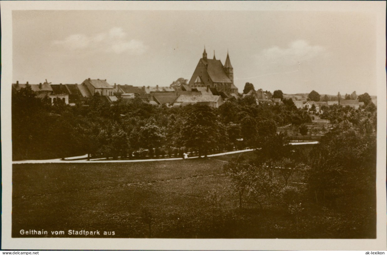 Ansichtskarte Geithain Vom Stadtpark Aus 1930 - Geithain