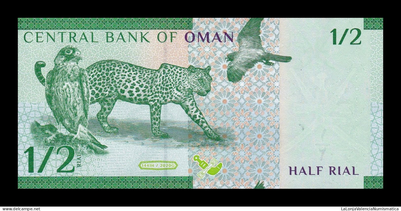 Omán 1/2 Rial 2020 Pick 50 Sc Unc - Oman