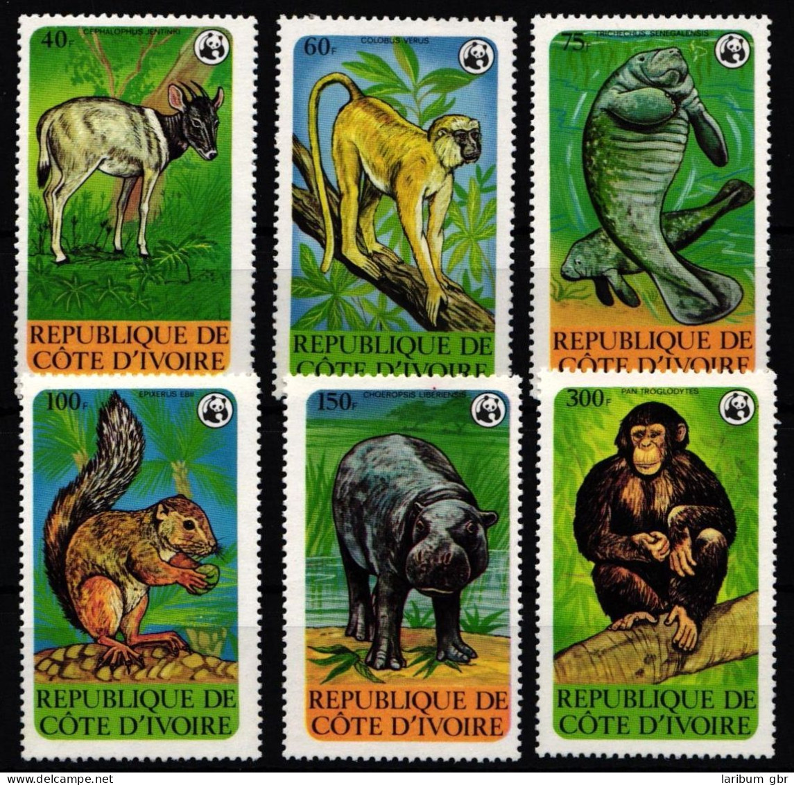 Elfenbeinküste 620-625 Postfrisch Wildtiere #NE934 - Côte D'Ivoire (1960-...)