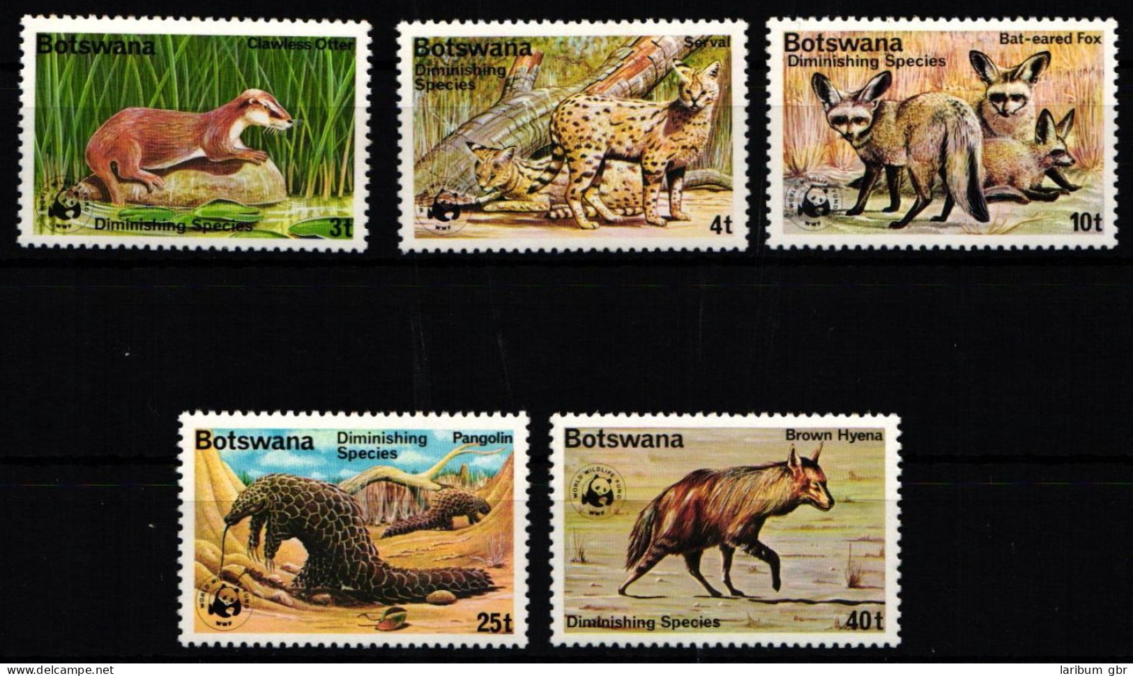 Botswana 182-186 Postfrisch Wildtiere #NE956 - Botswana (1966-...)