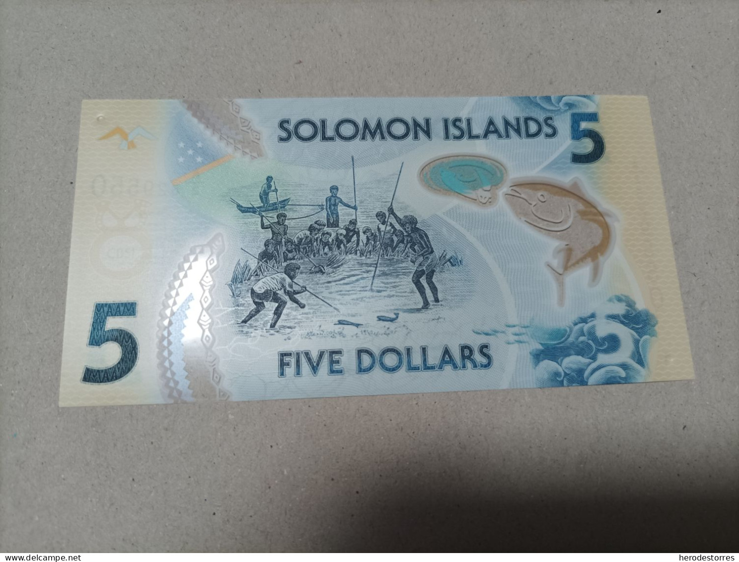 Billete Islas Salomón, 5 Dólares, Serie A, Año 2009, UNC - Solomon Islands