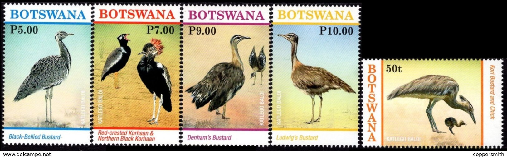 (288-289) Botswana  2016 / Birds Sheet / Bf / Bloc Oiseaux / Vögel / Vogels  ** / Mnh  Michel BL 54 - Botswana (1966-...)