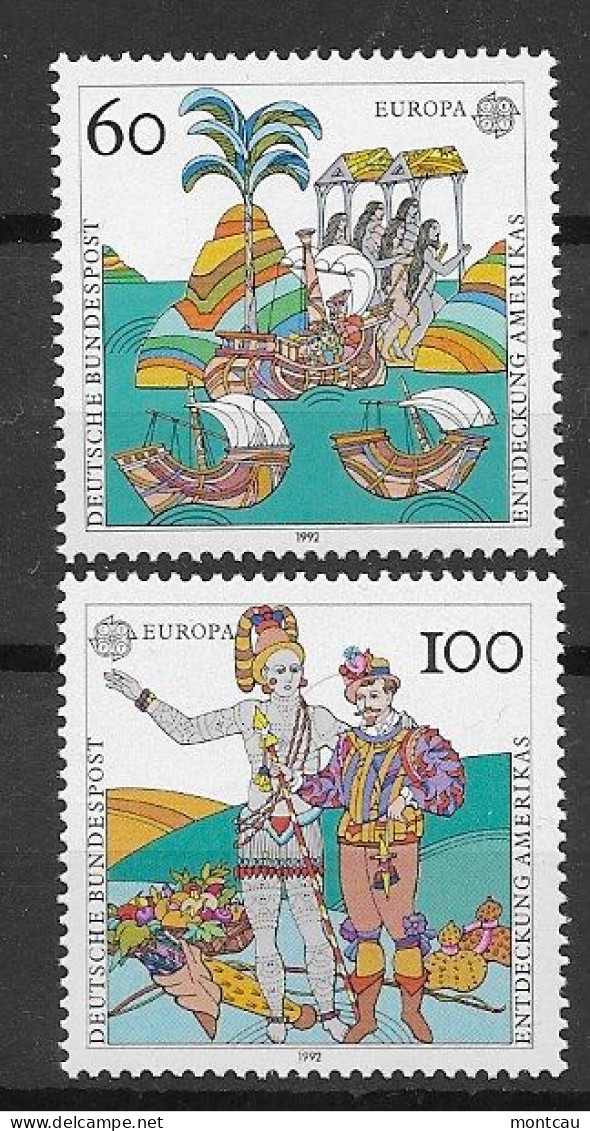 Germany 1992.  Europa Mi 1608-09  (**) - 1992