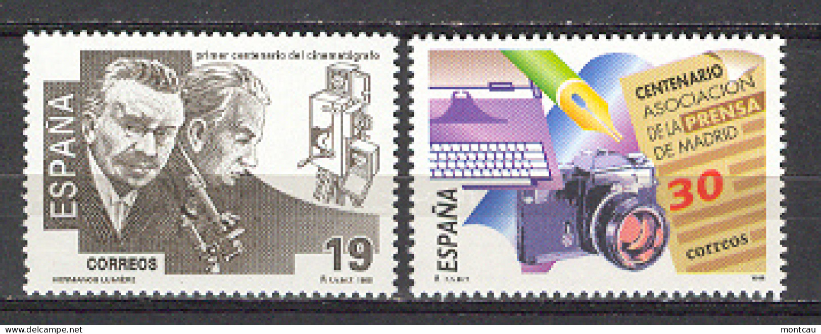 Spain 1995 - Efemerides Ed 3362-63 (**) - Unused Stamps