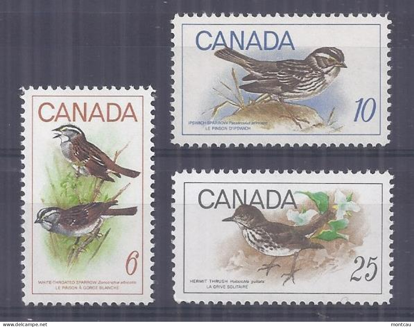 Canada 1969. Pajaros . Sc=496-98 (**) - Nuevos