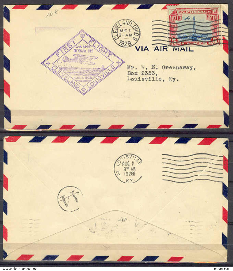 First Flight - 1928 Cleveland - FDC