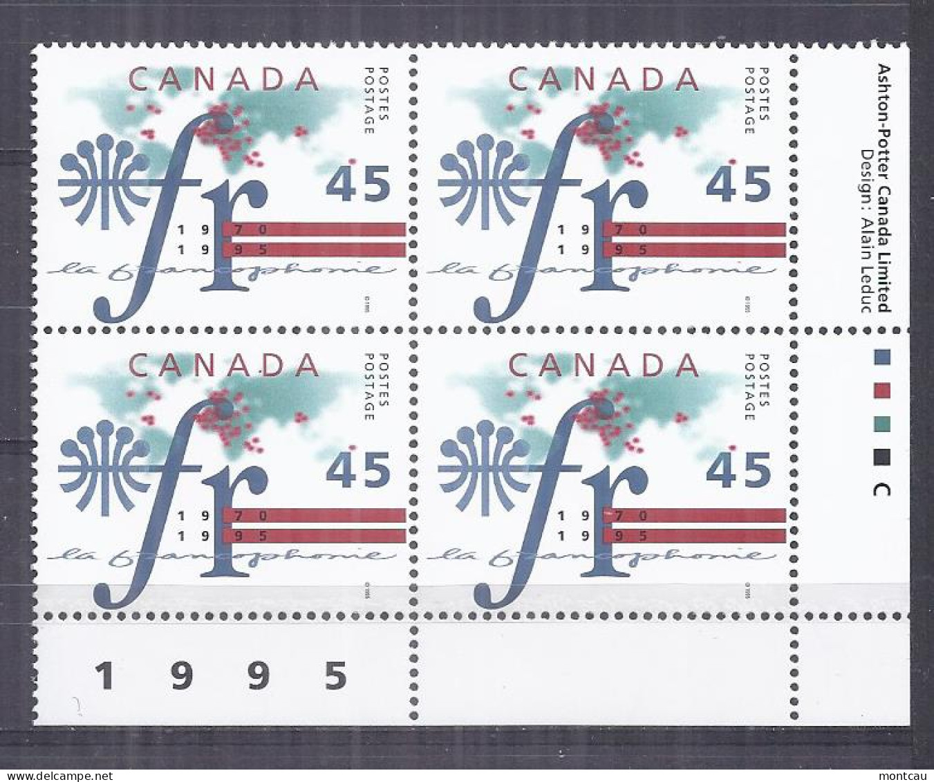 Canada 1995. Francofonia . Sc=1589 (**) - Neufs