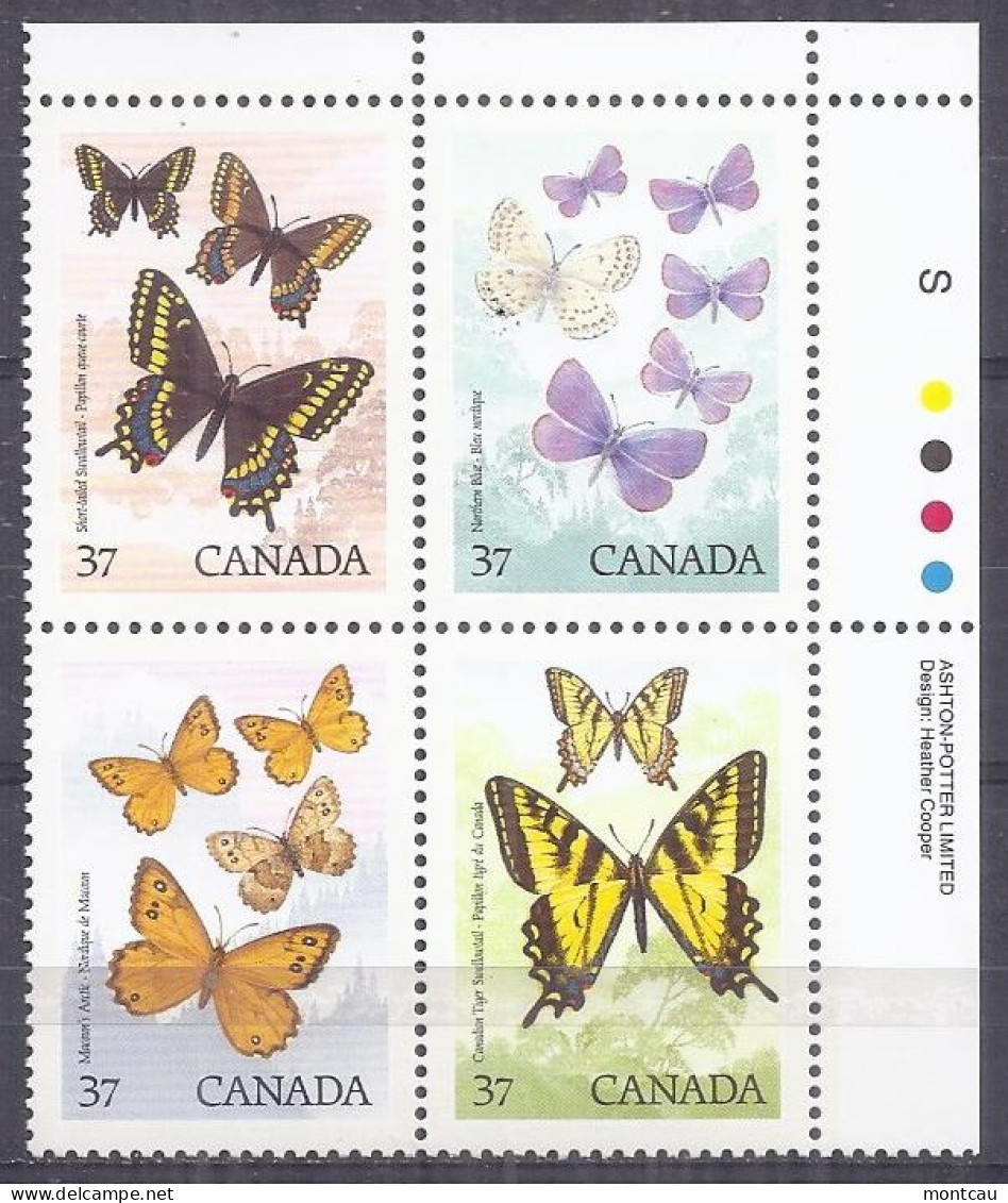 Canada 1988. Mariposas . Sc=1213a (**) - Unused Stamps