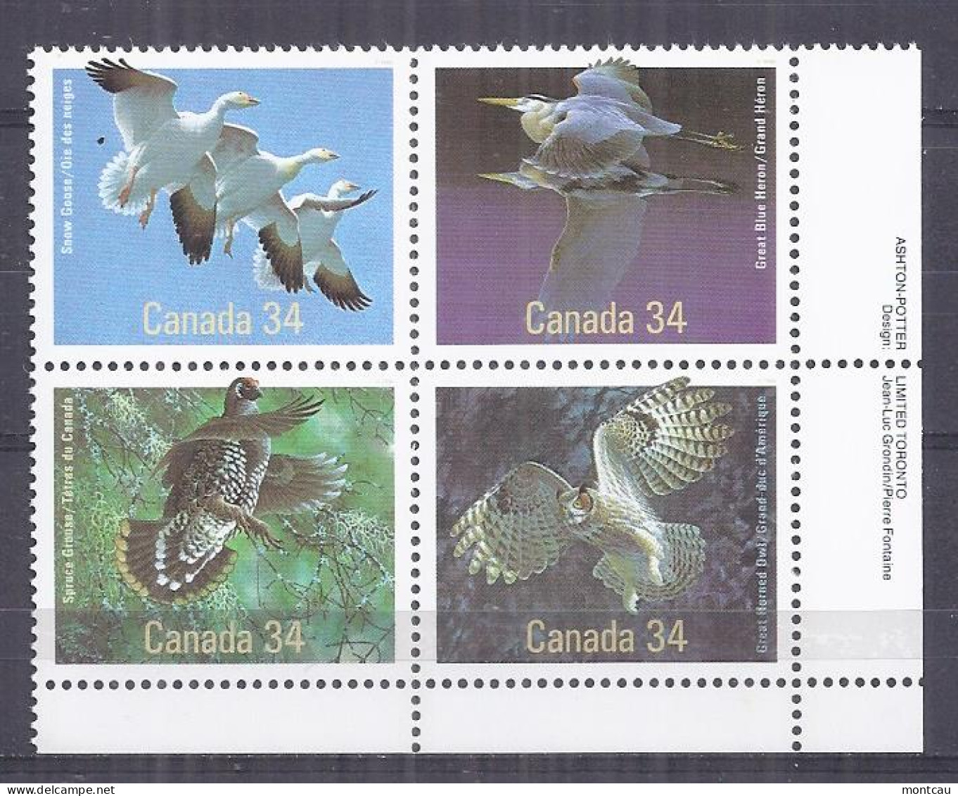 Canada 1986. Pajaros . Sc=1098a (**) - Unused Stamps