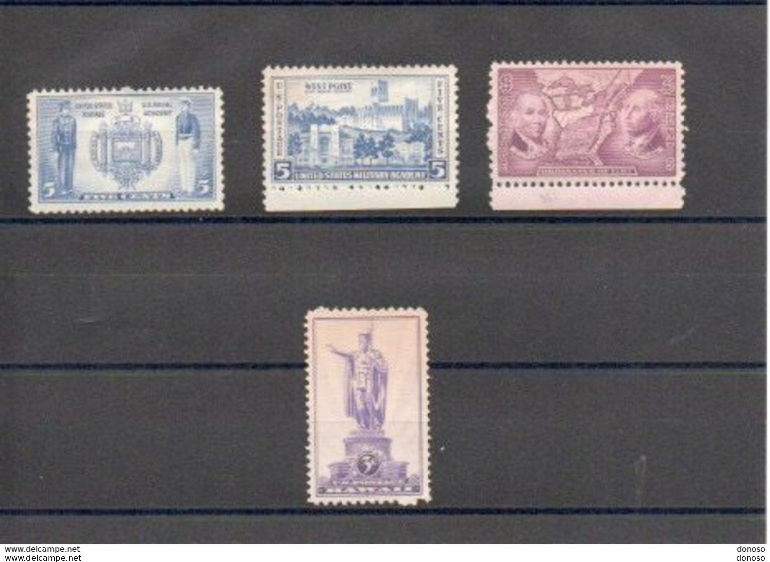 USA 1938  Yvert 359-361 + 364 NEUF** MNH Cote : 3,90 Euros - Unused Stamps