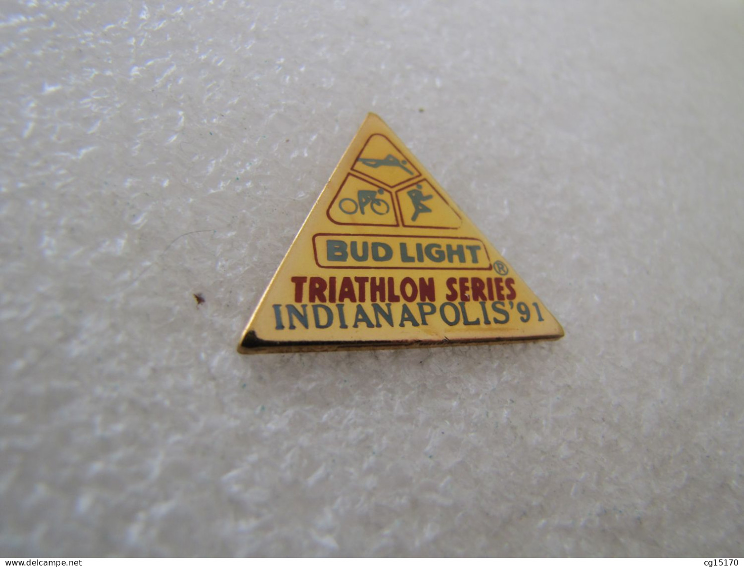 PIN'S      BUD LIGHT BIÈRE   TRIATHLON  INDIANAPOLIS    91 - Sonstige & Ohne Zuordnung