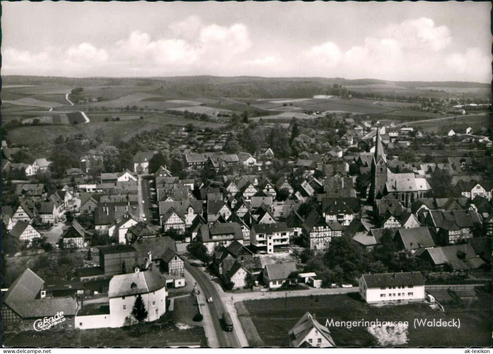 Mengeringhausen-Bad Arolsen Luftbild Überflugkarte Luftaufnahme Aerial View 1964 - Bad Arolsen