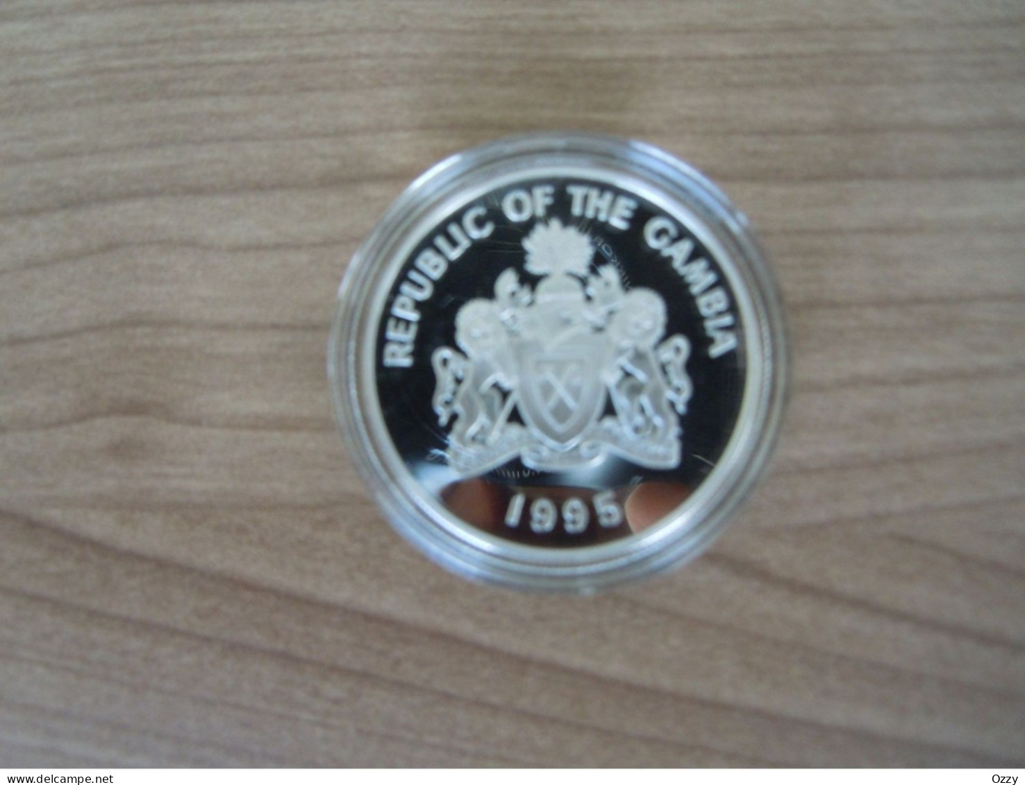 20Dalasis Gambia 1995 Silver Proof Coin UN 50The Anniversary - Autres – Afrique