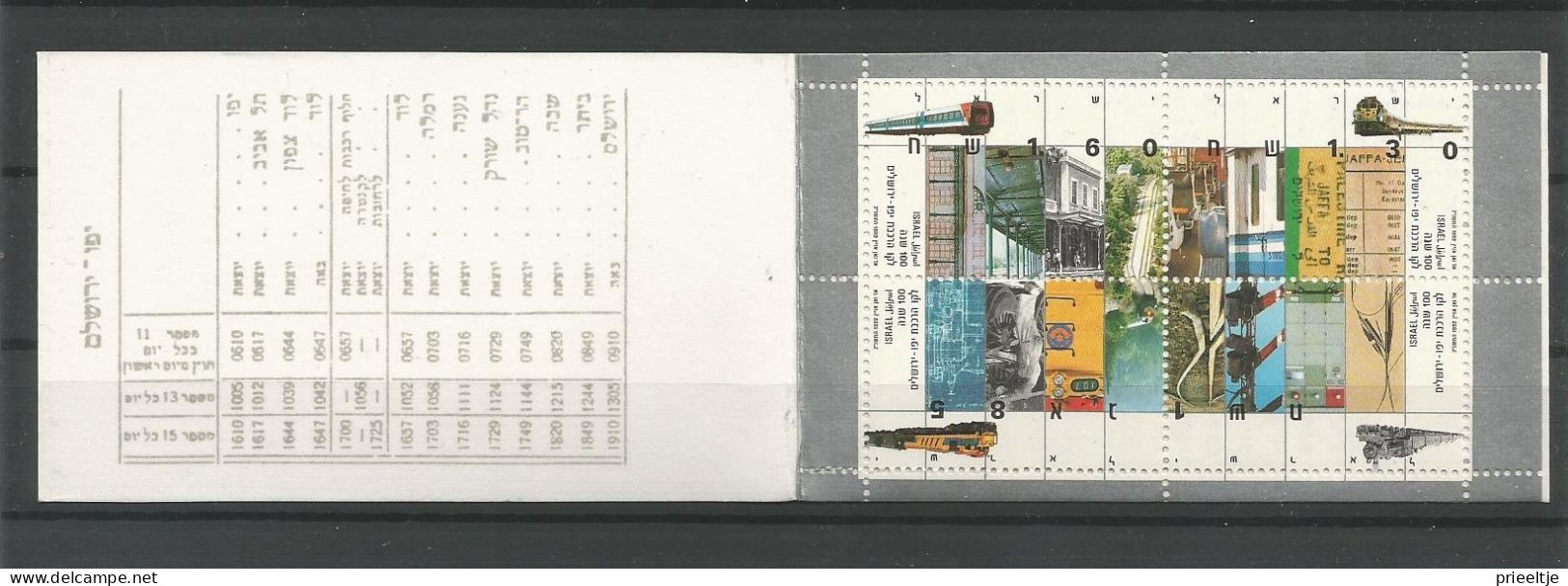 Israel 1992 Centenary Jaffa-Jerusalem Railway Line Booklet Y.T. C 1170 ** - Booklets