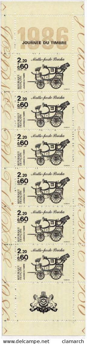 FRANCE NEUF-Bande Carnet 1986 Journée Du Timbre N° 2411A - Cote Yvert 7.00 - Stamp Day