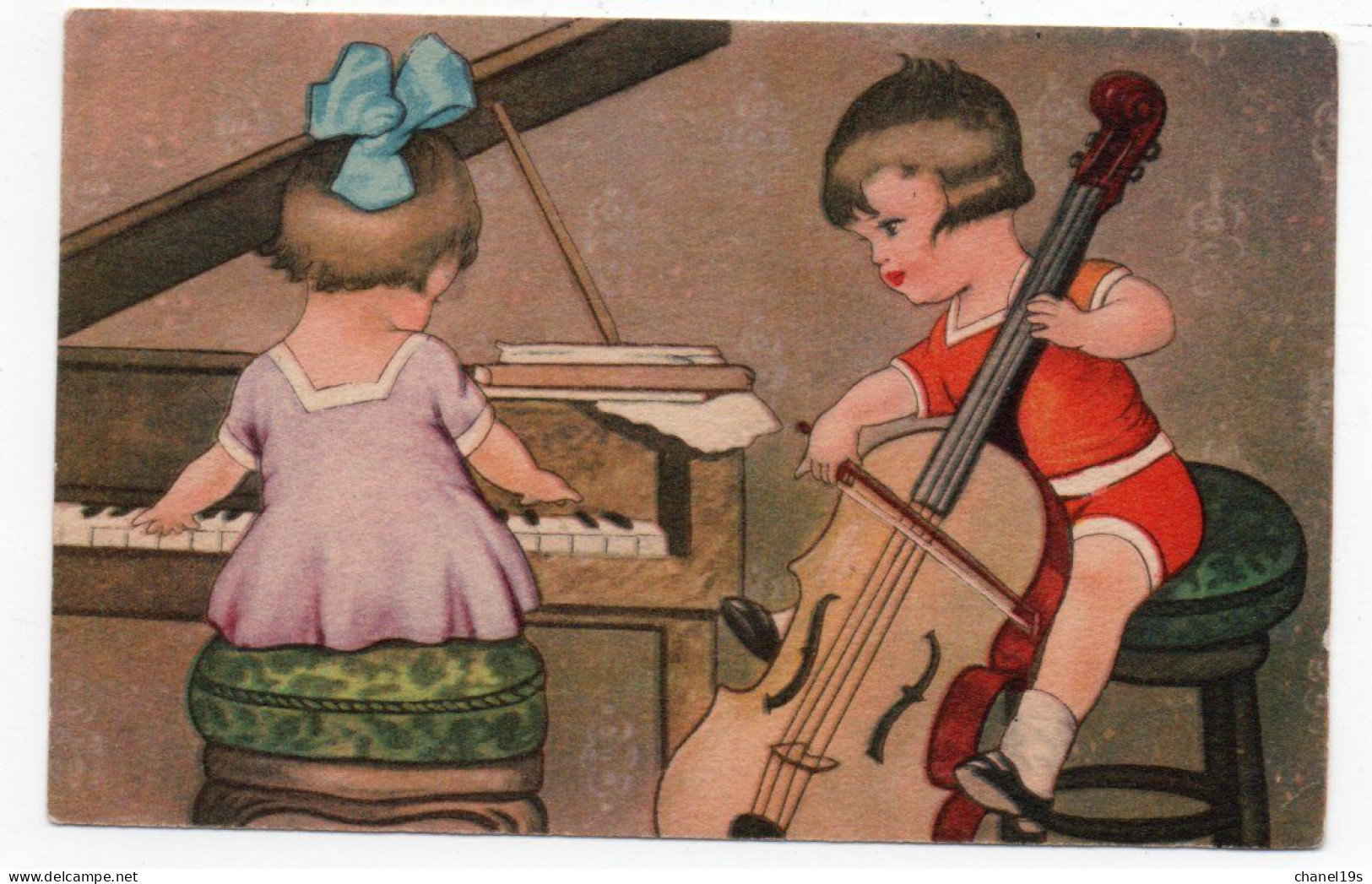 CHILDREN - MUSIC - USED With STAMP 1925  - CONDITION READ DESCRIPTION & SEE SCANS !! - Dessins D'enfants
