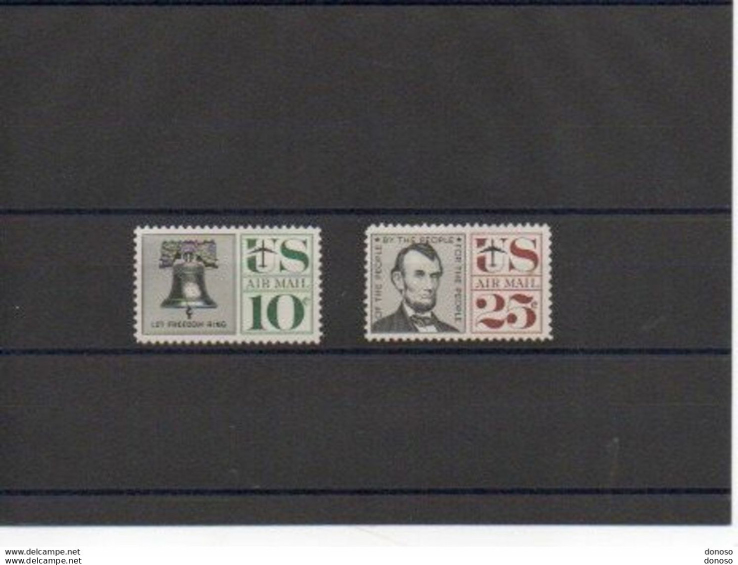 USA 1959  Yvert PA 56 + 60 NEUF** MNH Cote : 5,60 Euros - 2b. 1941-1960 Nuovi