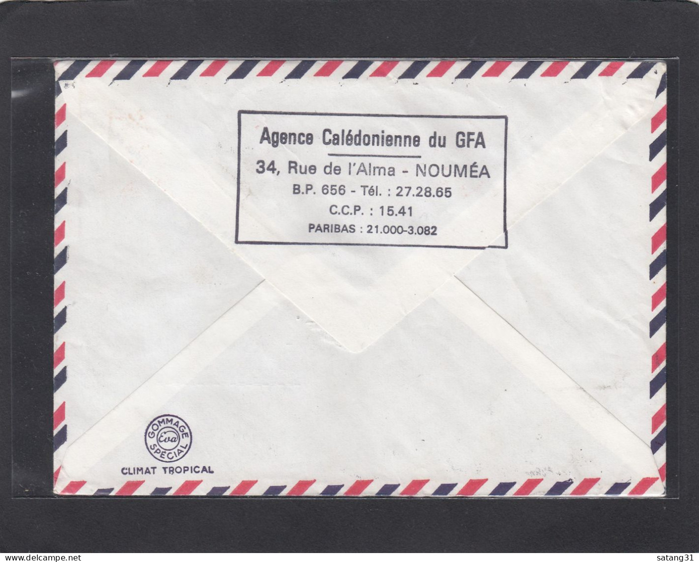 LETTRE DE NOUMEA,AVEC TIMBRES  "ORCHIDEE/OREILLER DE BOIS". - Lettres & Documents