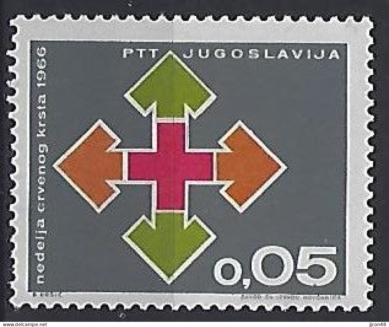 Jugoslavia 1966  Zwangszuschlagsmarken (*) MM  Mi.32 - Beneficiencia (Sellos De)