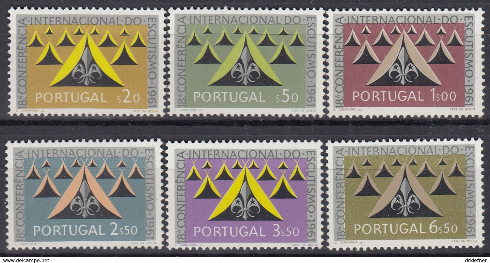 PORTUGAL 917-922, Postfrisch **, 18. Internationale Pfadfindertagung, 1962 - Nuevos