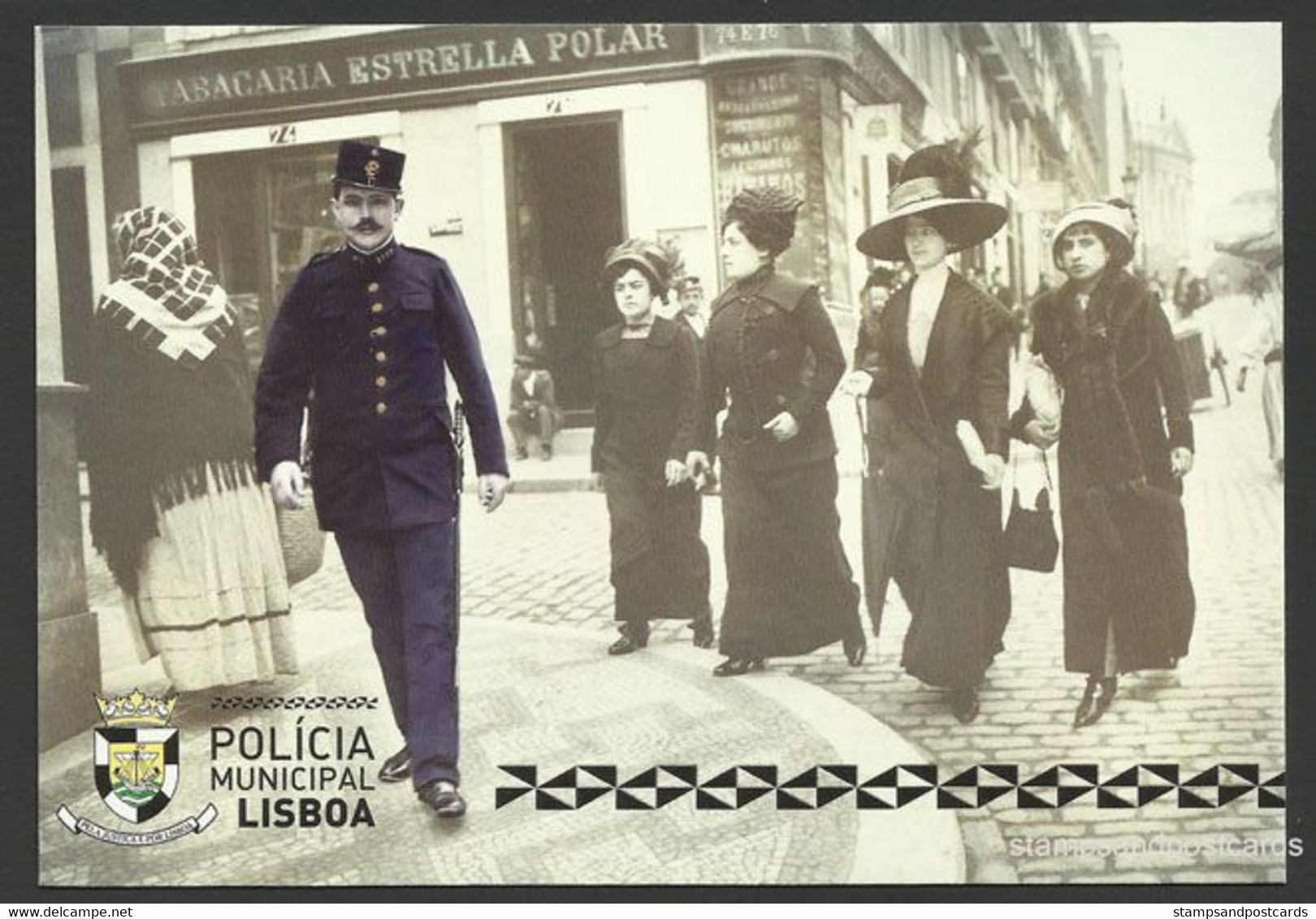 Portugal Police Municipale Lisbonne 125 Ans Entier Postal 2016 Postal Stationery Lisbon Municipal Police 125 Years - Politie En Rijkswacht