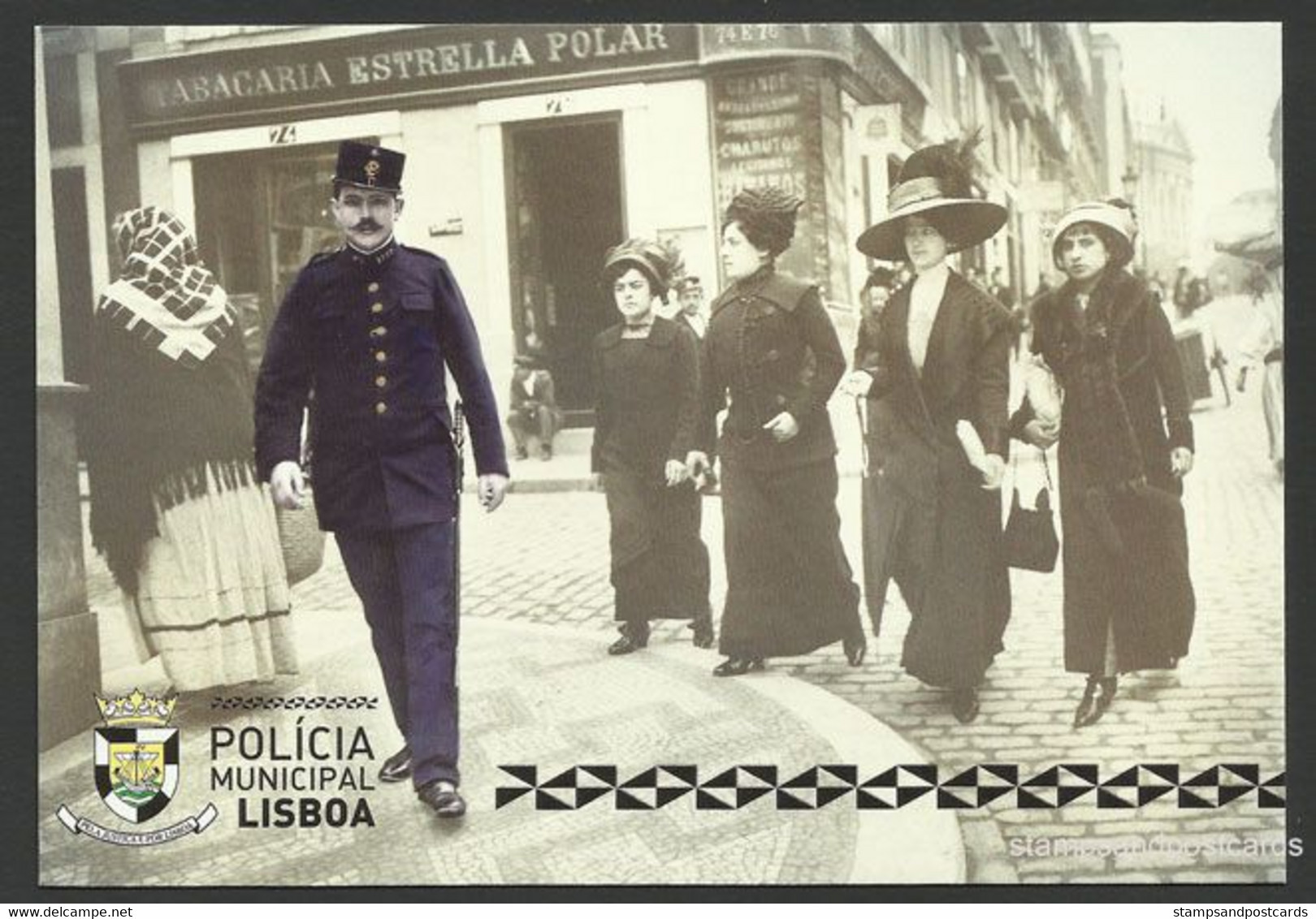 Portugal Police Municipale Lisbonne 125 Ans Entier Postal 2016 Postal Stationery Lisbon Municipal Police 125 Years - Polizia – Gendarmeria