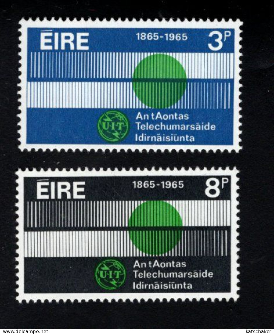 2000399357 1965  SCOTT 198 199 (XX) POSTFRIS  MINT NEVER HINGED -  ITU EMBLEM GLOBE AND COMMUNICATION WAVES - Unused Stamps