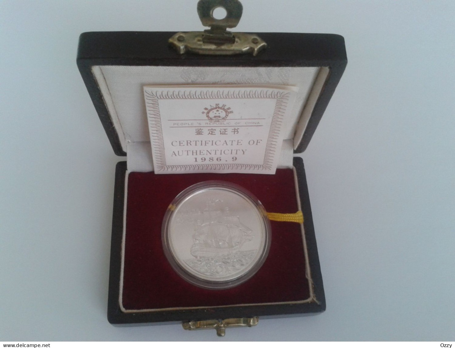 5 Yuan 1986 China : The Clipper Silver Coin - Altri – Asia