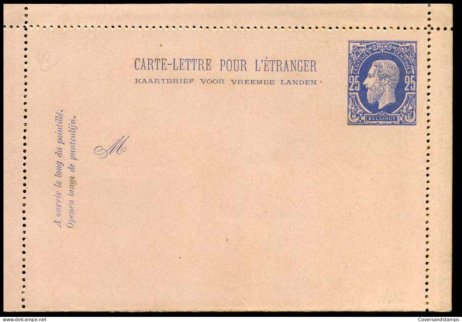 Carte-lettre Pour L'étranger / Kaartbrief Voor Vreemde Landen - Ongebruikt - Enveloppes-lettres