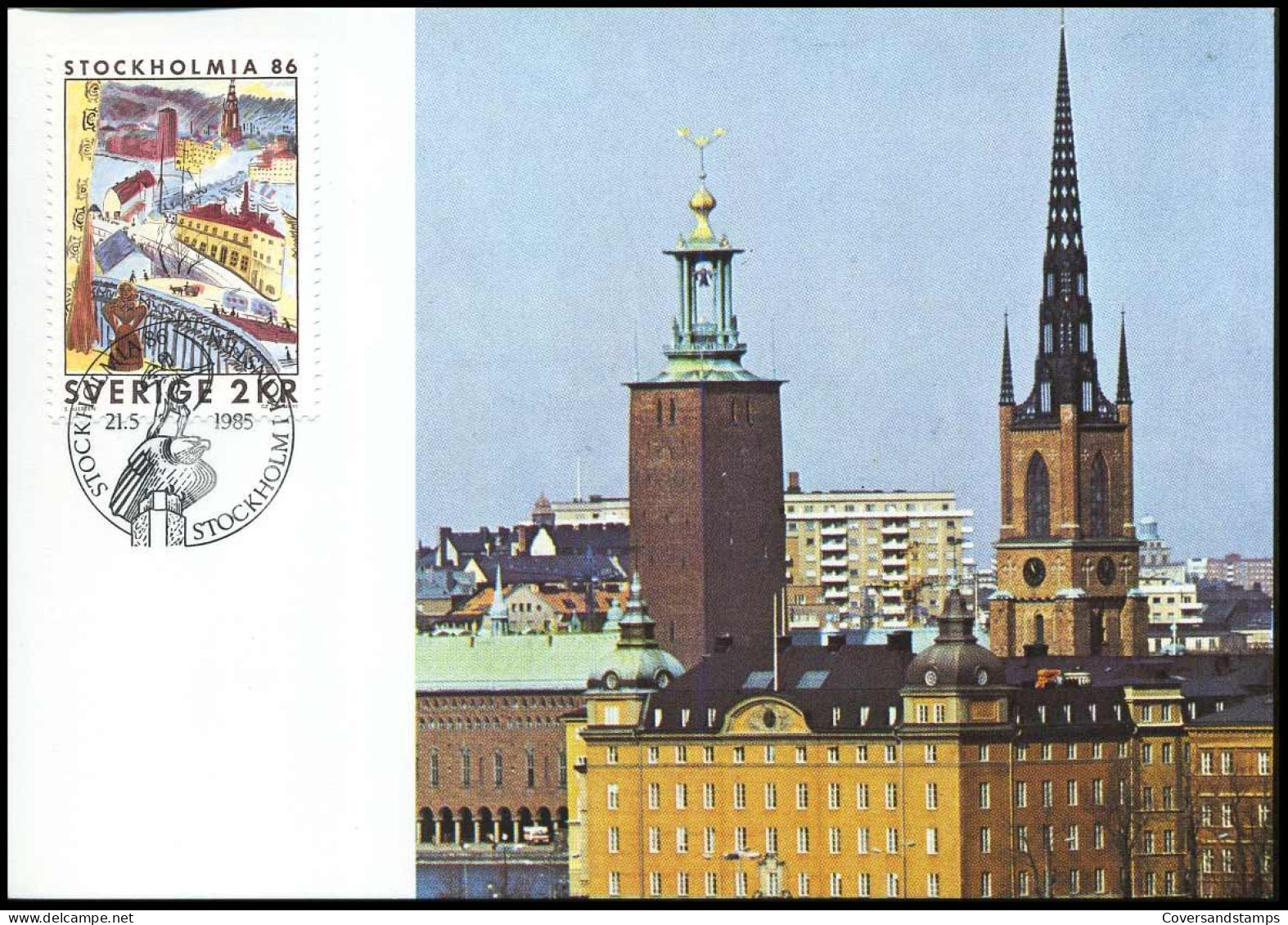 Stockholmia 86 - Cartes-maximum (CM)