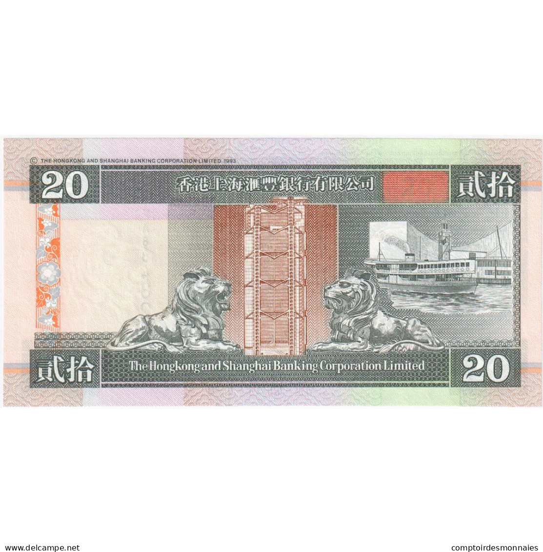 Hong Kong, 20 Dollars, 1998, 1998-01-01, KM:201a, NEUF - Hong Kong