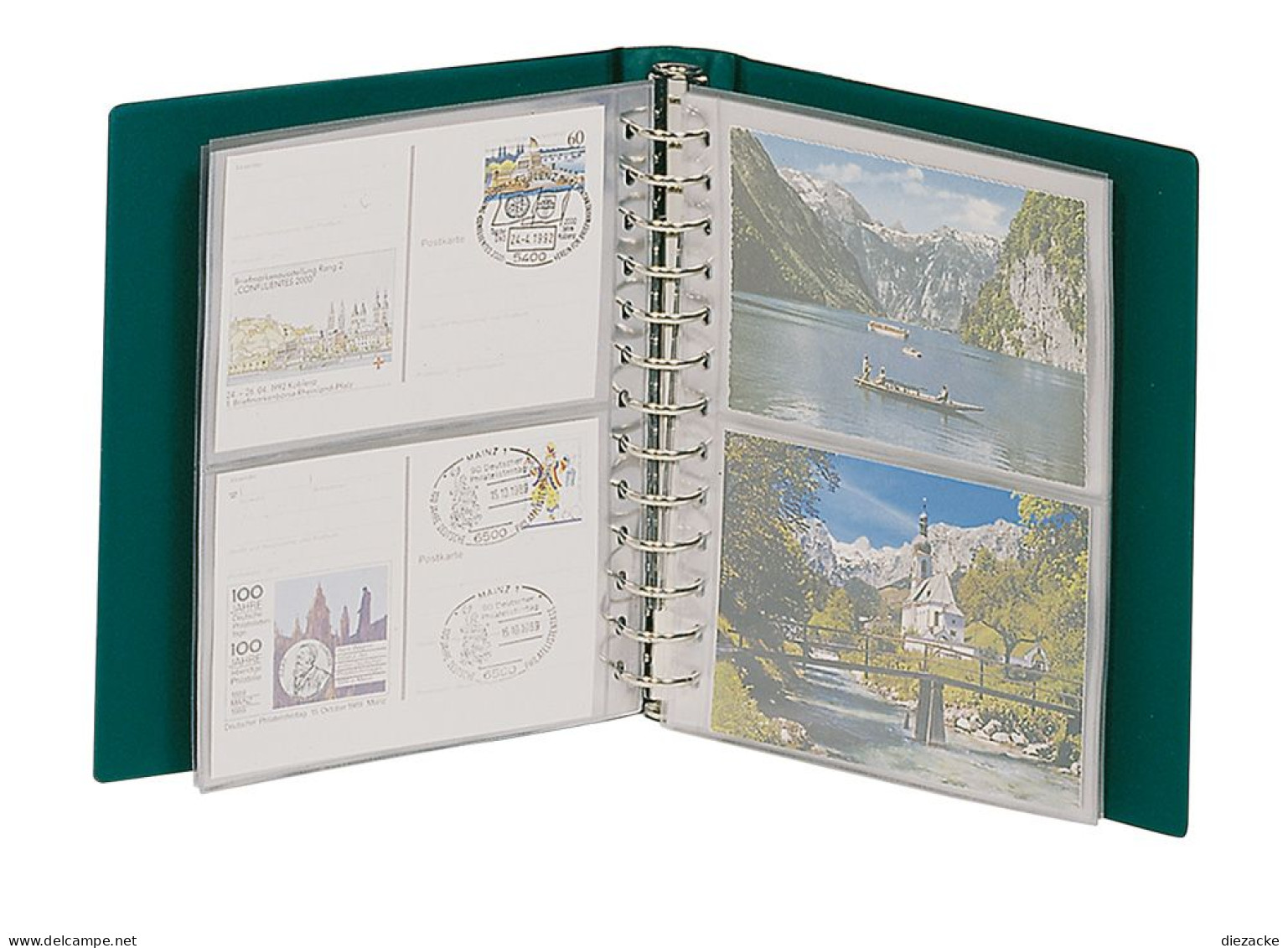 Lindner Postkarten-Album Grün Classic 1103K-G Neu ( - Encuadernaciones Y Hojas