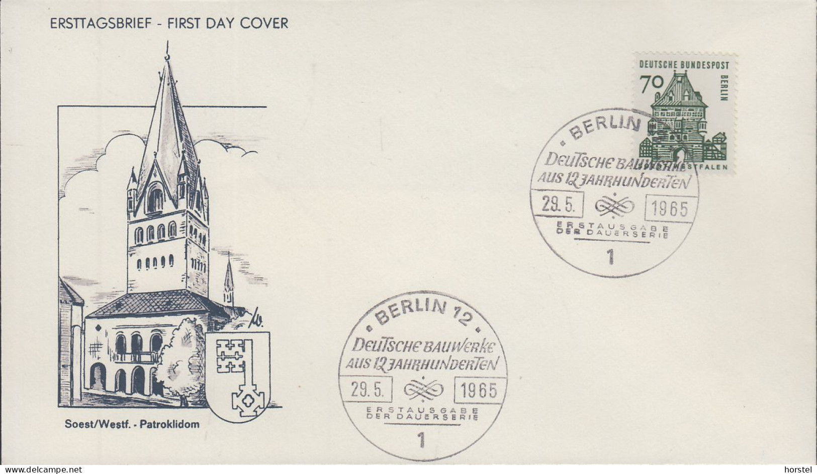 Berlin Mi Nr.248 FDC Bauten - Osthofentor Soest - 1948-1970