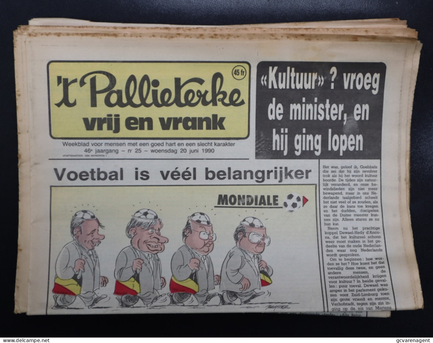 WEEKBLAD 'T PALLIETERKE  46e JAARGANG - Nr 25     20 JUNI    1990 - Humour