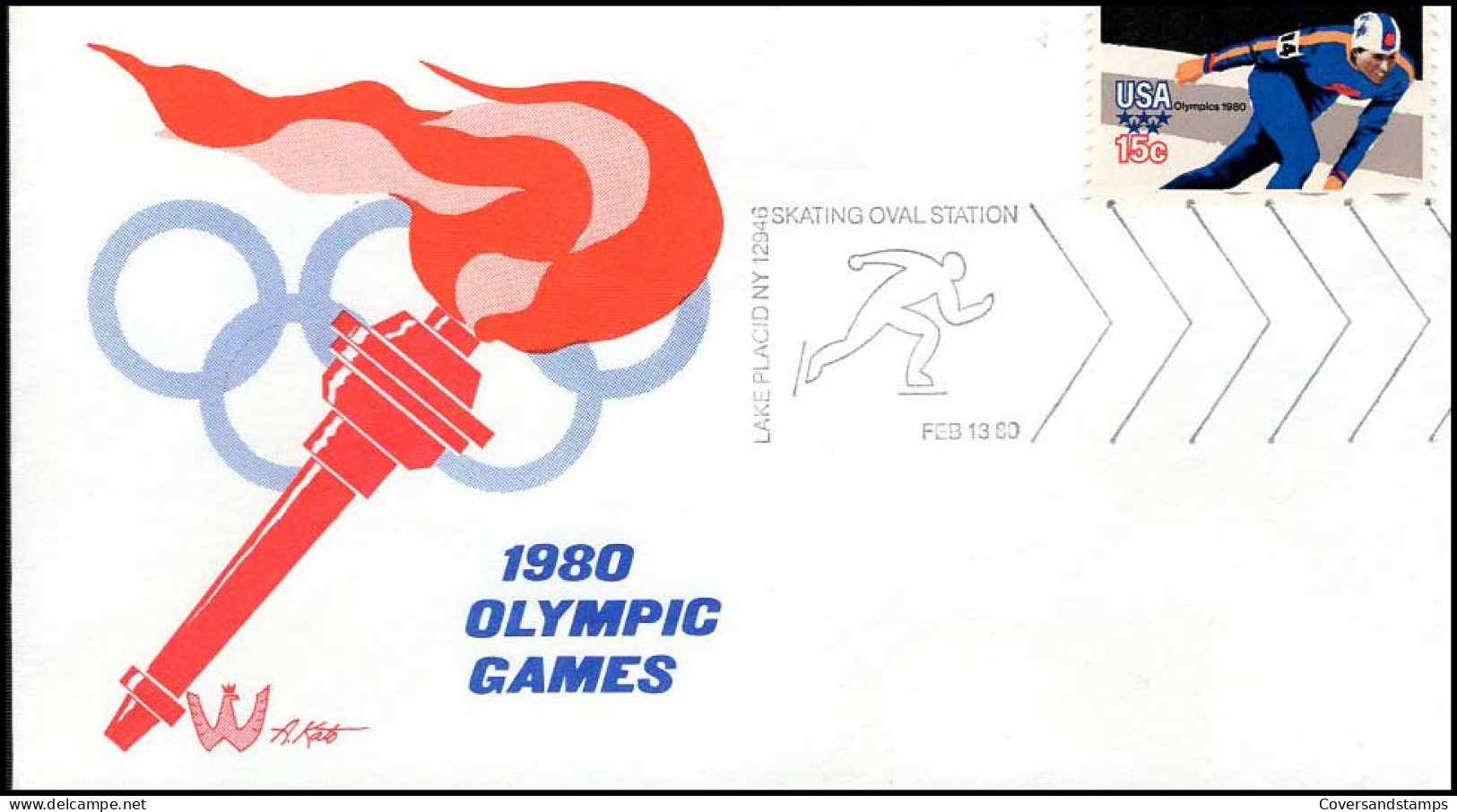 USA - FDC - 1980 Olympic Games - Inverno1980: Lake Placid