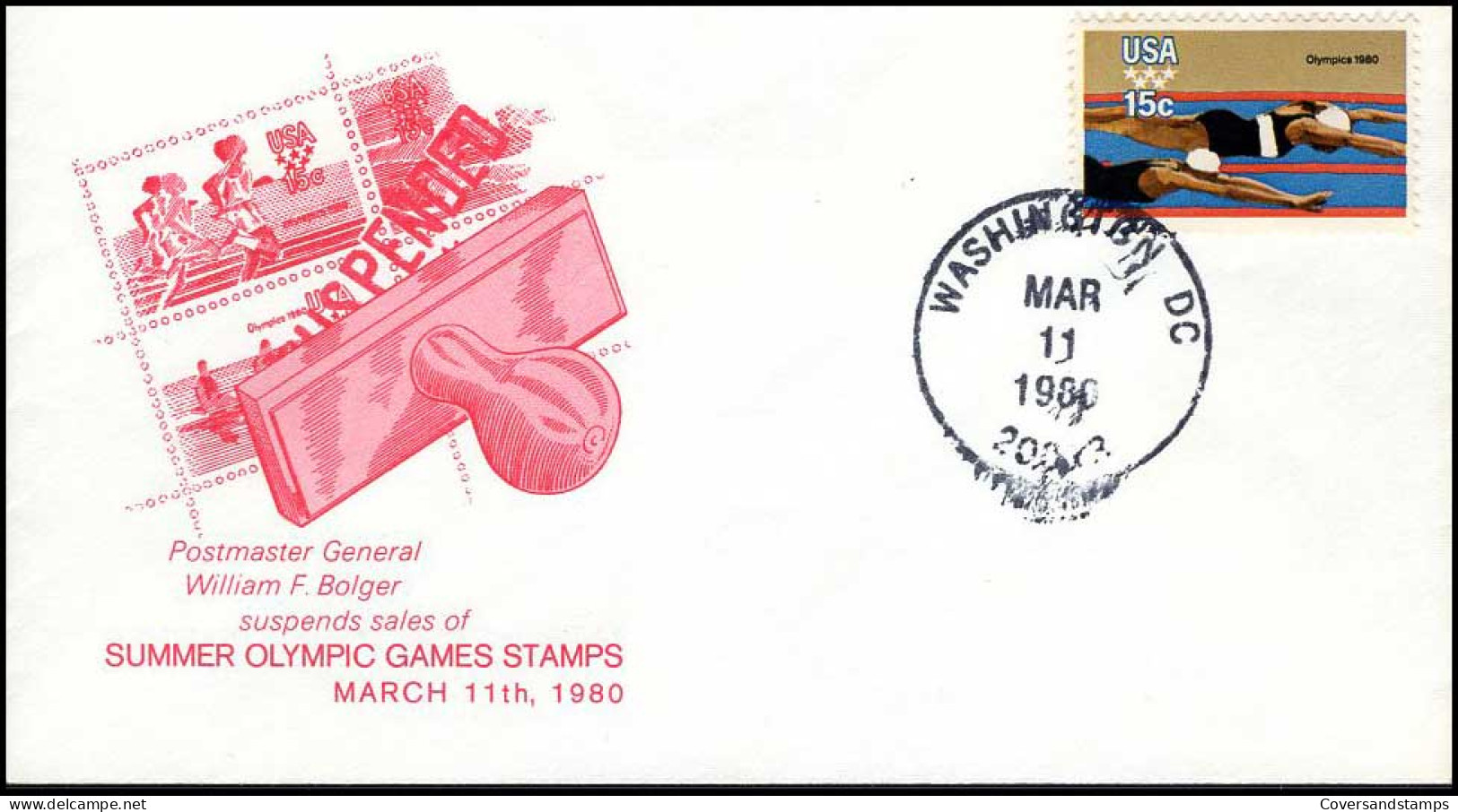 USA - FDC - 1980 Olympic Games - Summer 1980: Moscow