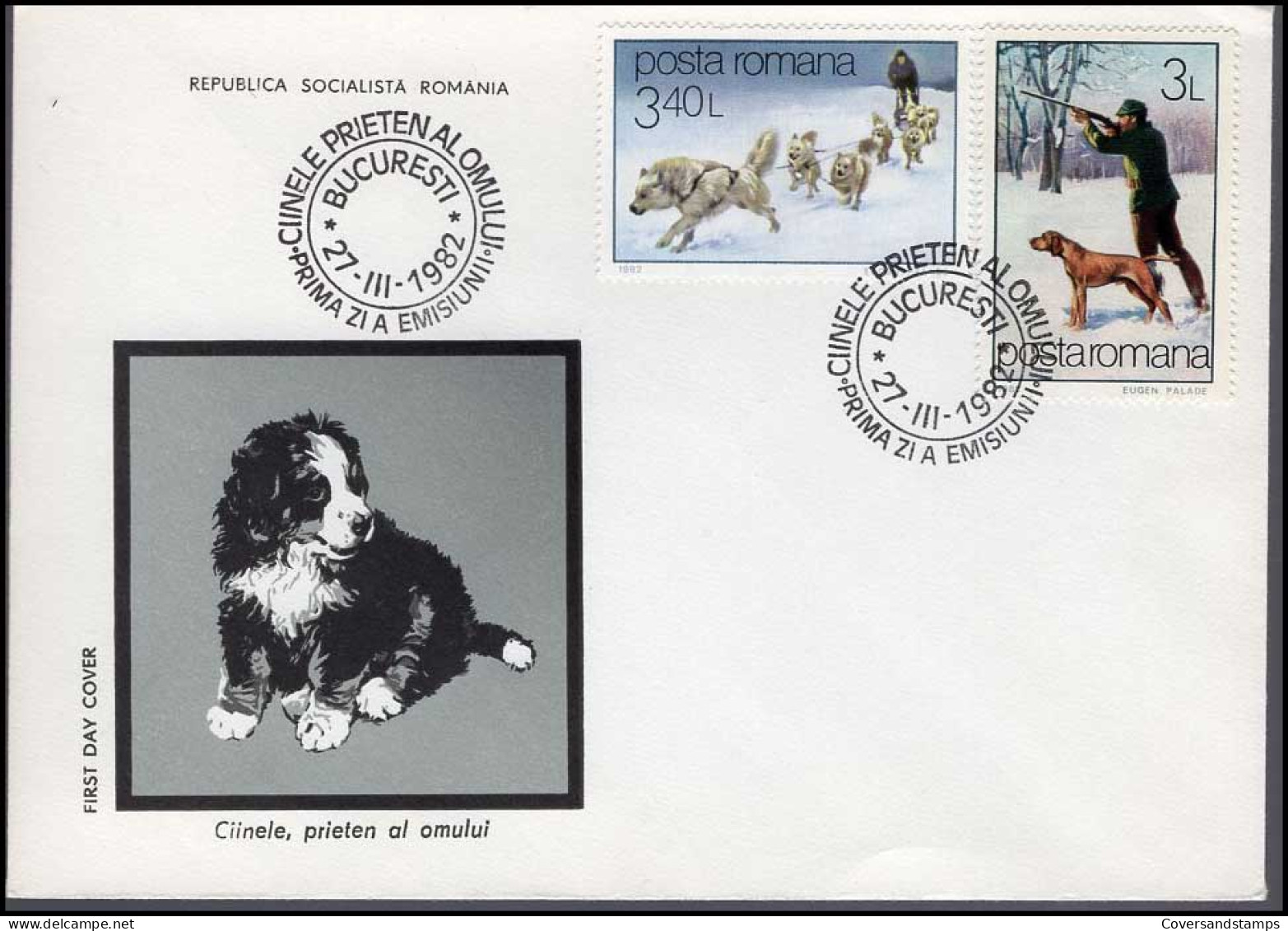 Roemenië - FDC - Honden - Hunde