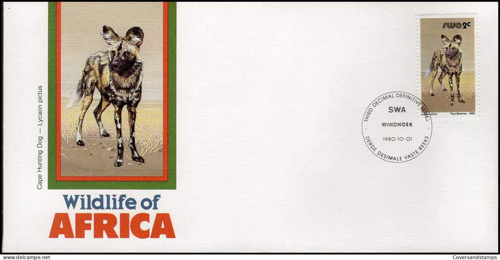 SWA - FDC - Wildlife Of Africa : Hunting Dog - Gibier