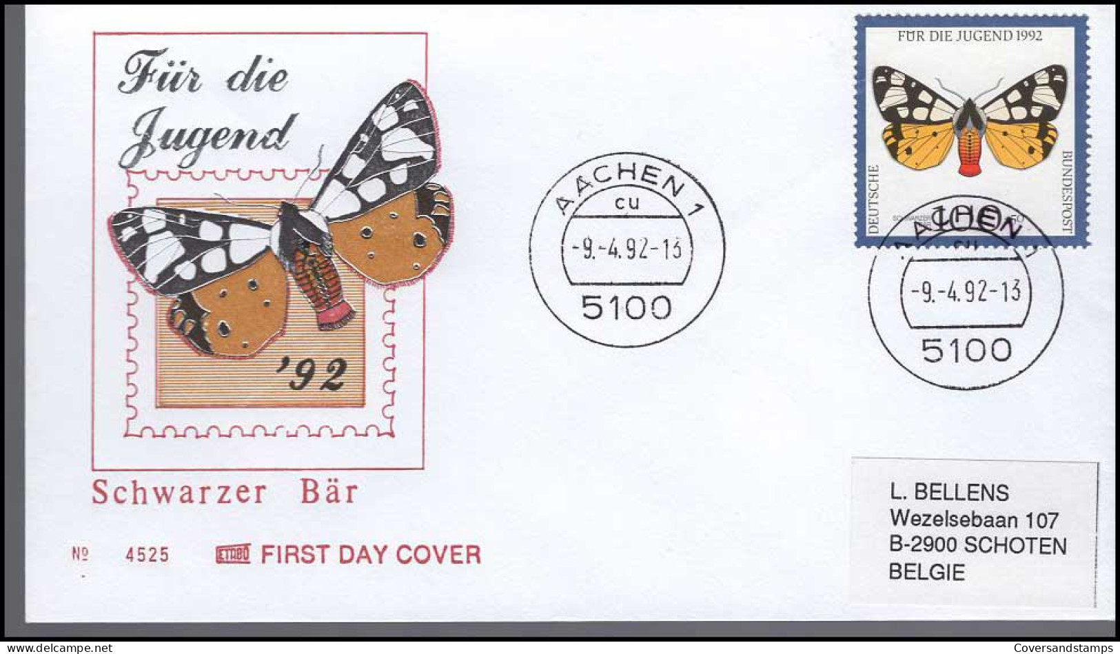 Bundespost - FDC - Vlinders - Butterflies
