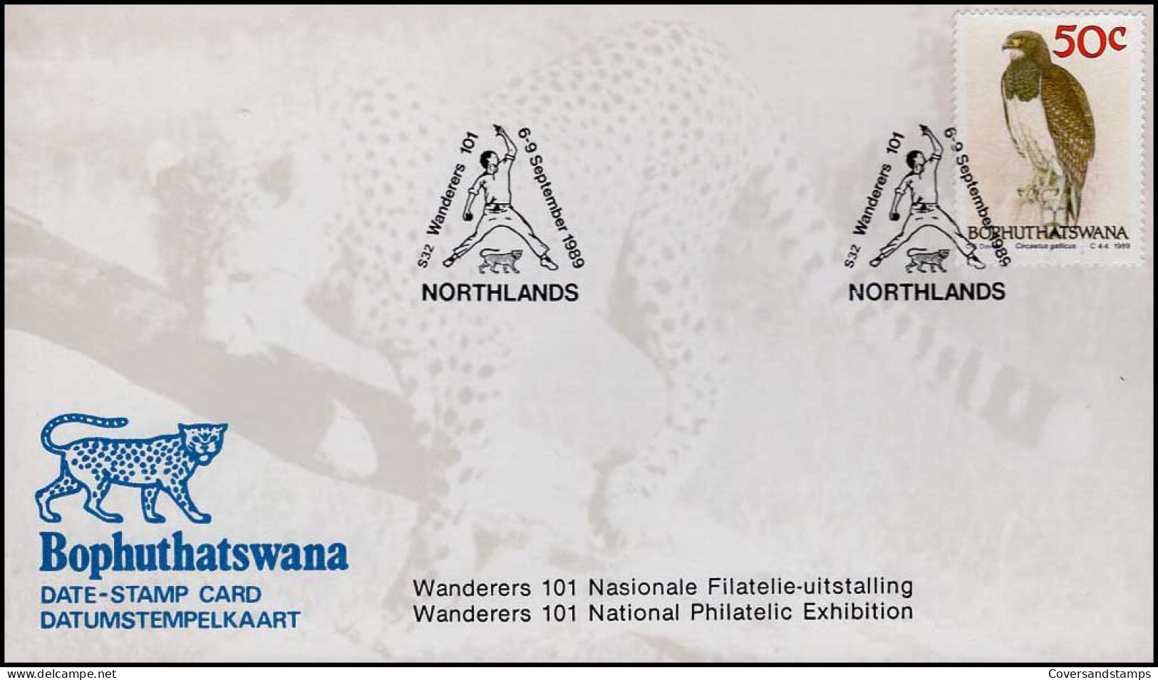 Bophuthatswana - Datumstempelkaart - Vogel - Adler & Greifvögel