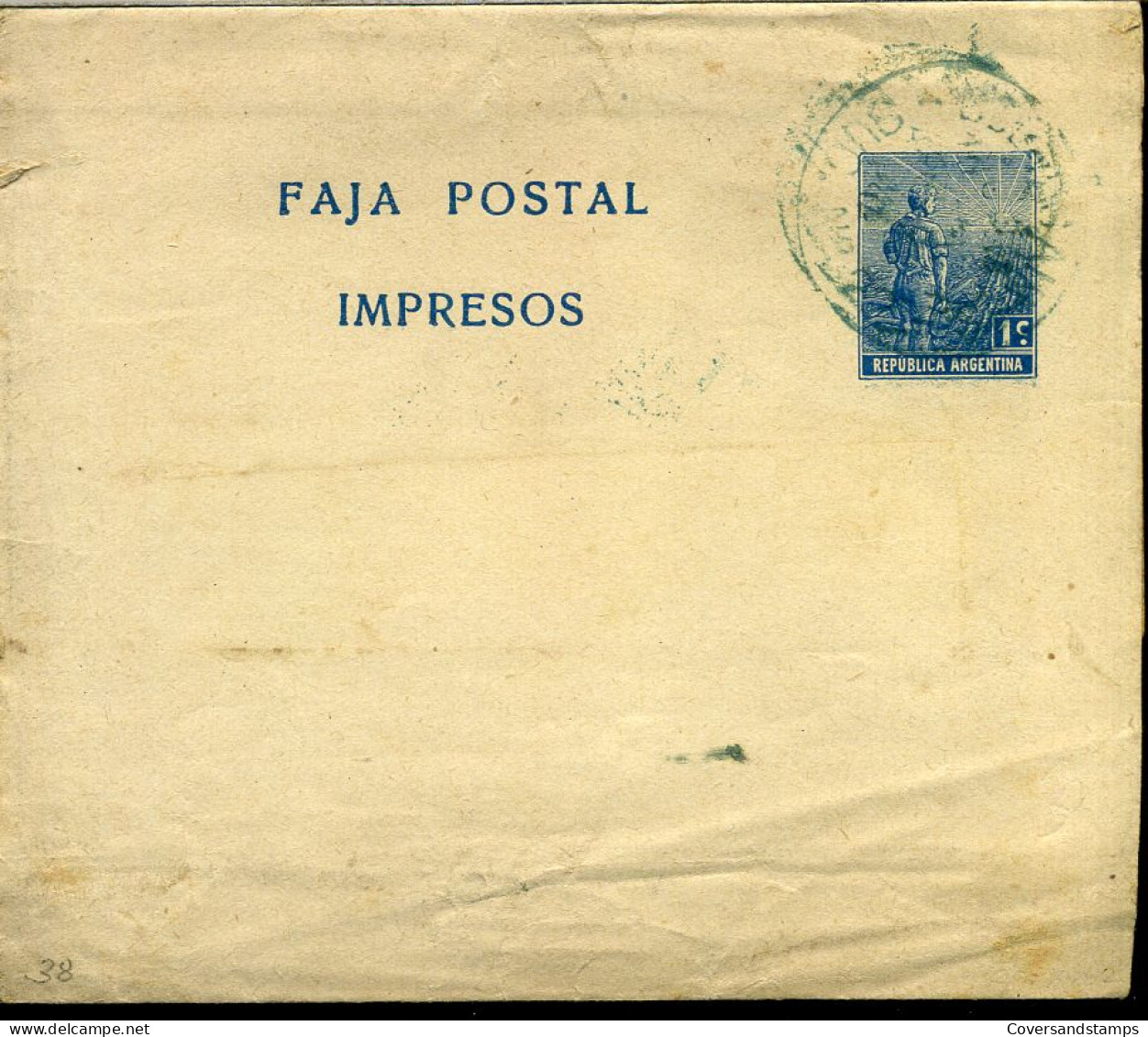 Wrapper, 1 Centavo - Postal Stationery