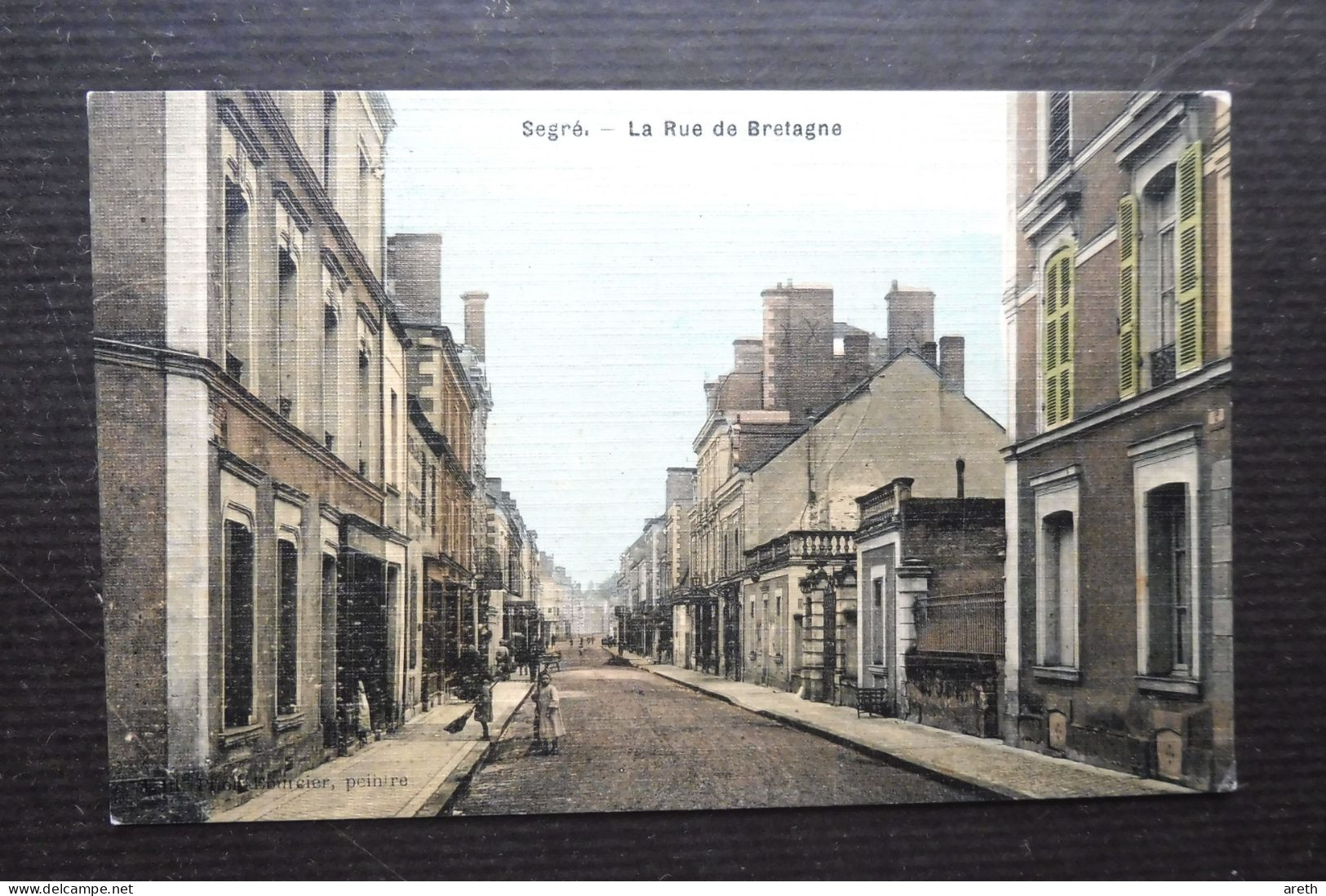 49 - SEGRE - Rue De Bretagne - Carte Toilée - Segre